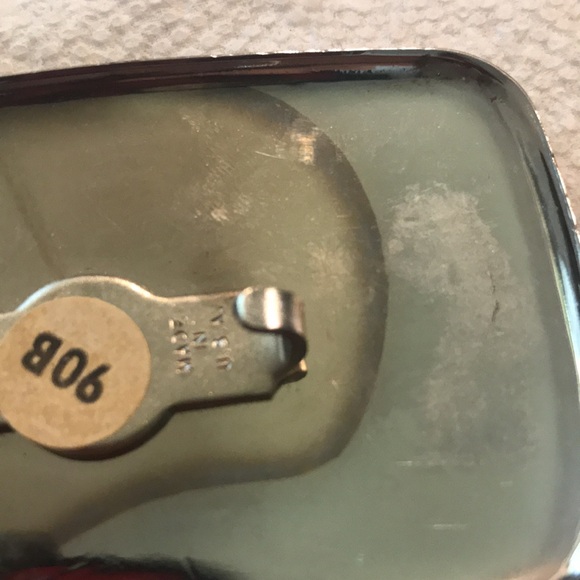 New Silver tone belt buckle with gold tone cowboy boots - Picture 4 of 4